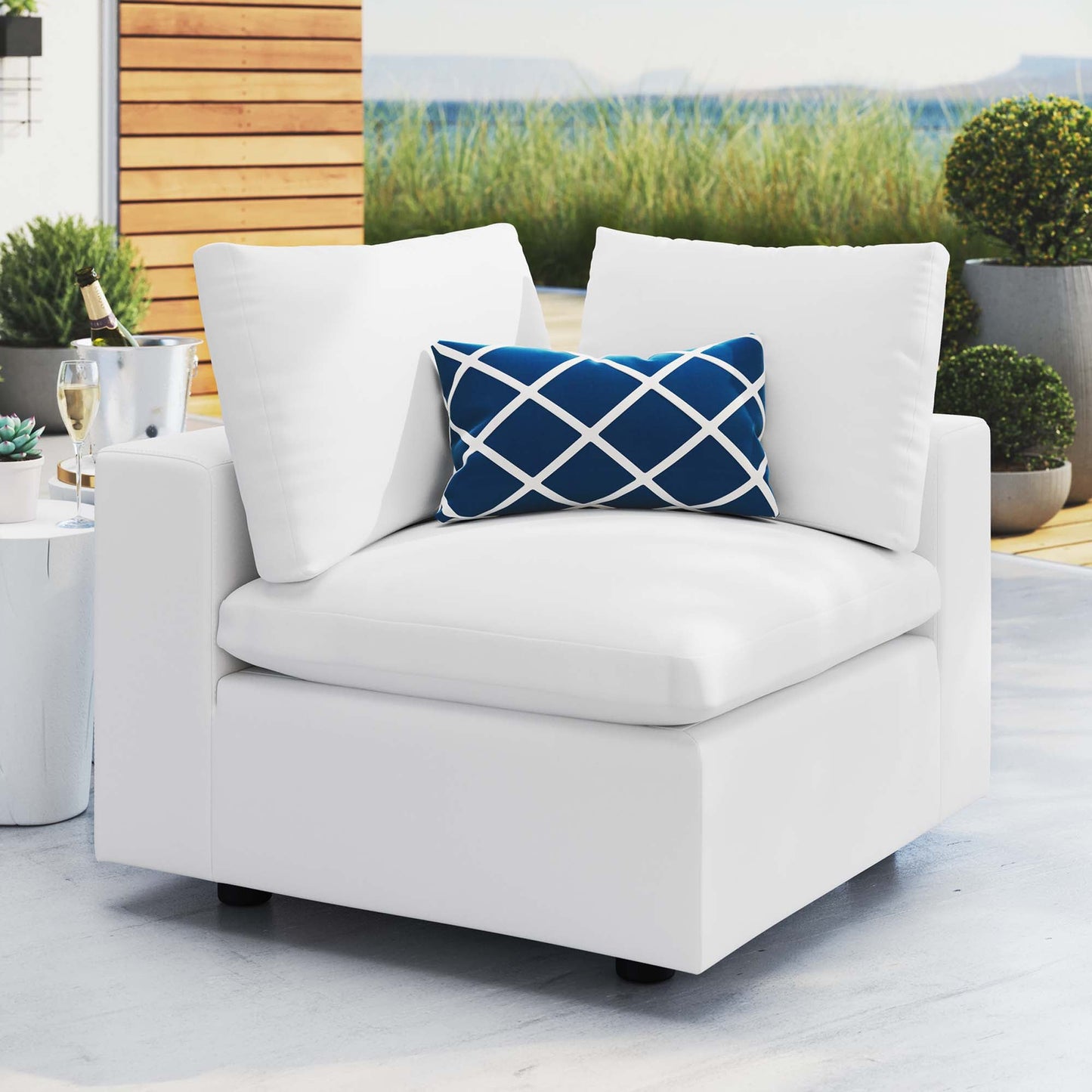 Modway Commix Sunbrella® Outdoor Patio Corner Chair
