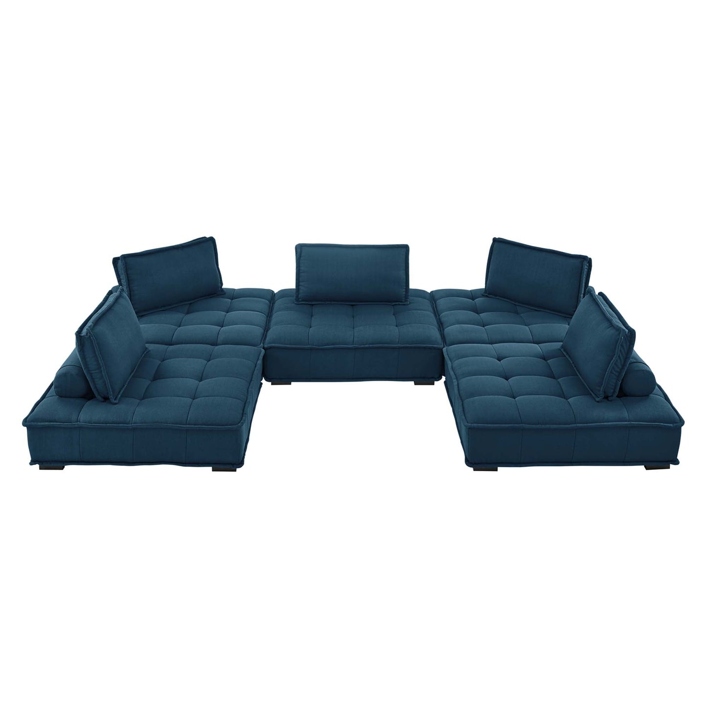 Modway Furniture Saunter 5-Piece Tufted Fabric Fabric Sectional Sofa by Modway - EEI-5210-AZU