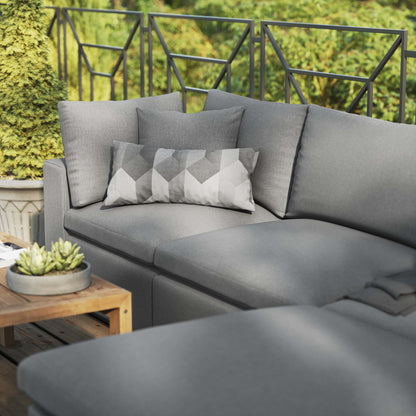Modway Furniture Commix 4-Piece Outdoor Patio Sectional Sofa by Modway - EEI-5580-CHA