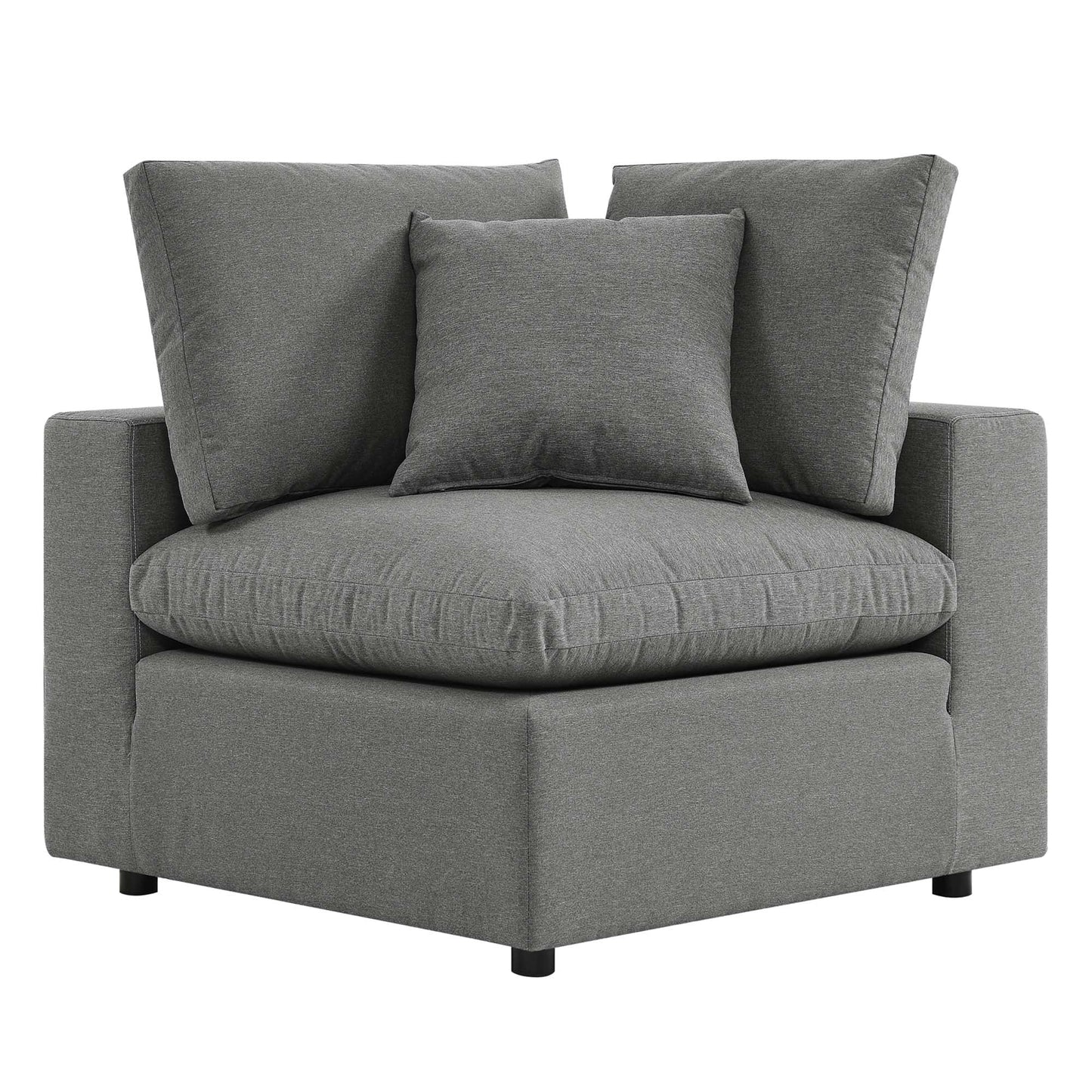 Modway Furniture Commix 4-Piece Outdoor Patio Sectional Sofa by Modway - EEI-5580-CHA