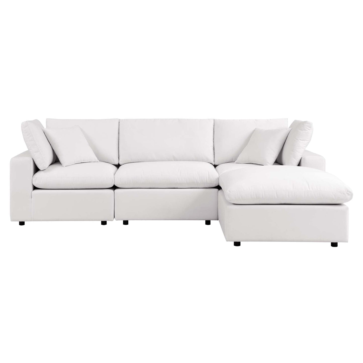 Modway Furniture Commix 4-Piece Outdoor Patio Sectional Sofa by Modway - EEI-5580-CHA