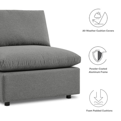 Modway Furniture Commix 5-Piece Outdoor Patio Sectional Sofa by Modway – EEI-5587-CHA