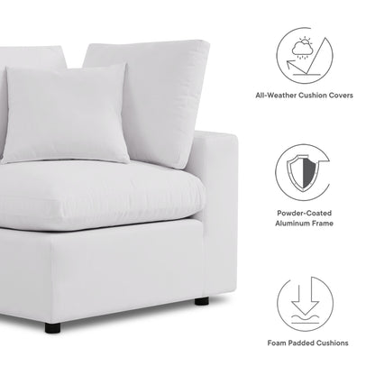 Modway Furniture Commix 5-Piece Outdoor Patio Sectional Sofa by Modway – EEI-5589-CHA