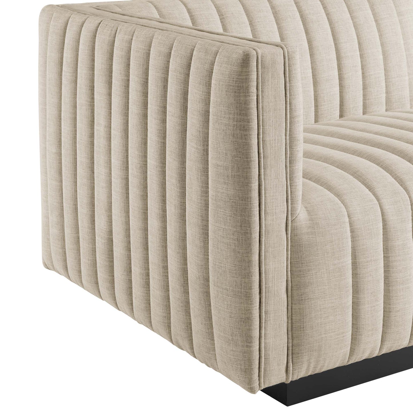 Modway Furniture Conjure 5-Piece Channel Tufted Upholstered Fabric Sectional by Modway – EEI-5796