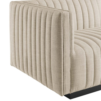 Modway Furniture Conjure 5-Piece Channel Tufted Upholstered Fabric Sectional by Modway – EEI-5796