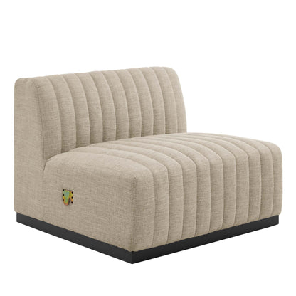 Modway Furniture Conjure 5-Piece Channel Tufted Upholstered Fabric Sectional by Modway – EEI-5796