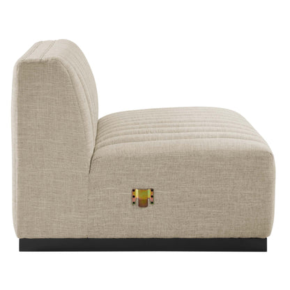 Modway Furniture Conjure 5-Piece Channel Tufted Upholstered Fabric Sectional by Modway – EEI-5796