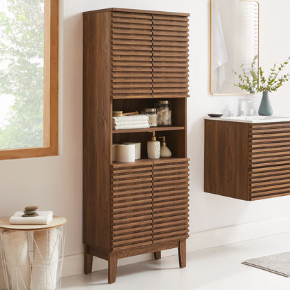 Modway furniture Render Tall Bathroom Storage Cabinet - EEI-6852-OAK