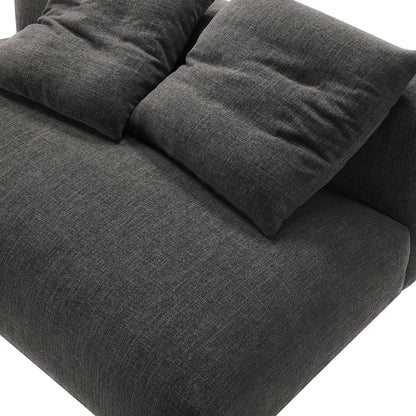 Modway Furniture Solace Modular Upholstered Armless Loveseat – Flexible Comfort for Modern Living Spaces, 800 lbs Capacity - EEI-6891-SAL