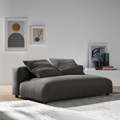 Modway Furniture Solace Modular Upholstered Armless Loveseat – Flexible Comfort for Modern Living Spaces, 800 lbs Capacity - EEI-6891-SAL