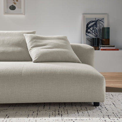 Modway Furniture Solace Modular Upholstered Armless Loveseat – Flexible Comfort for Modern Living Spaces, 800 lbs Capacity - EEI-6891-SAL