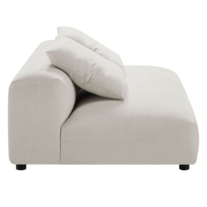Modway Furniture Solace Modular Upholstered Armless Loveseat and Ottoman Set for Modern Comfort and Style - EEI-7031-SAL