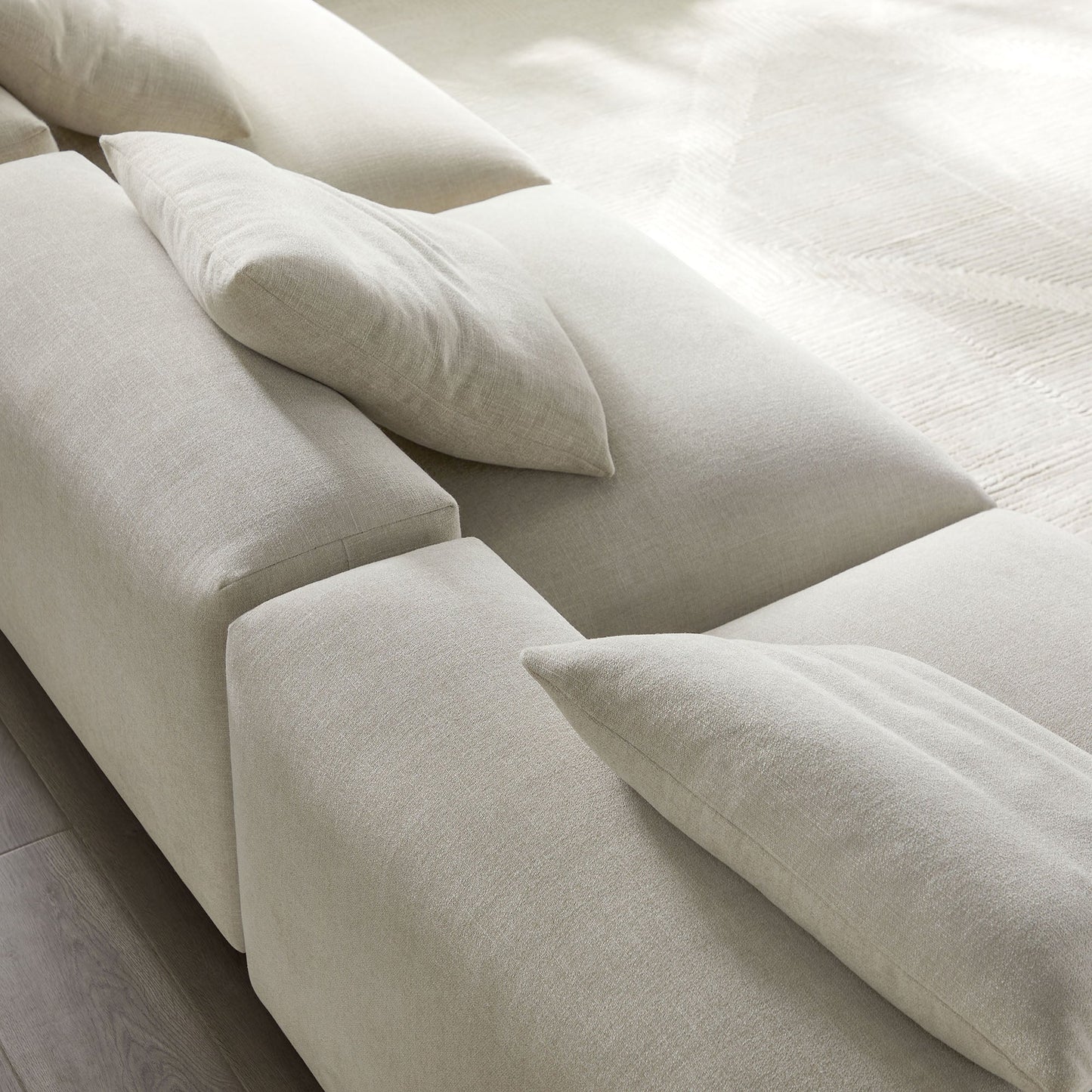 Modway Furniture Solace 3-Piece Modular Upholstered Fabric Sofa - EEI-7035-CHA