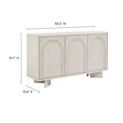Modway furniture Flux Arched 3-Door Sideboard - EEI-7039-WWA
