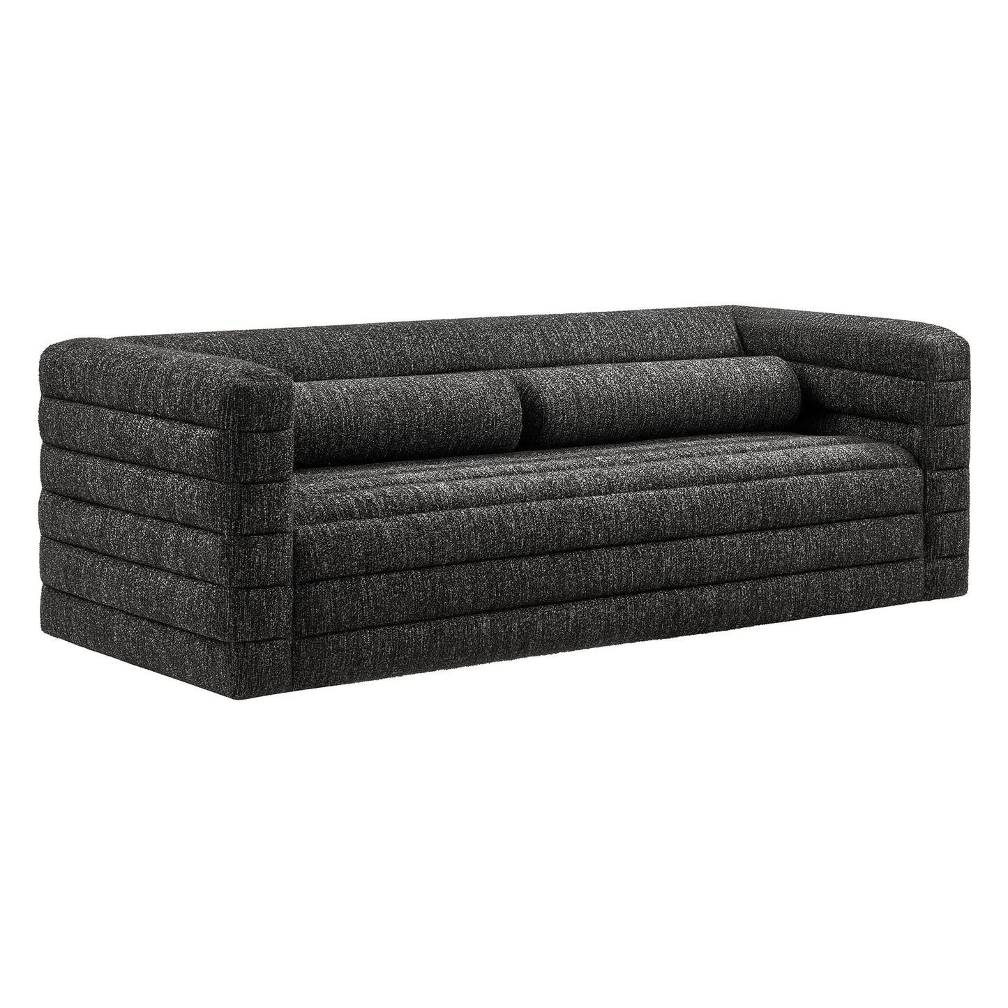 Modway furniture Relle Channel Tufted Boucle Upholstered Sofa - EEI-7136-CHA