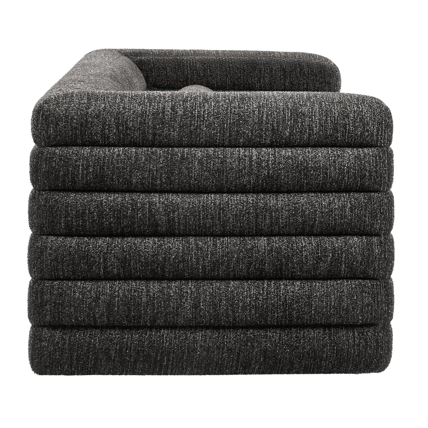 Modway furniture Relle Channel Tufted Boucle Upholstered Sofa - EEI-7136-CHA