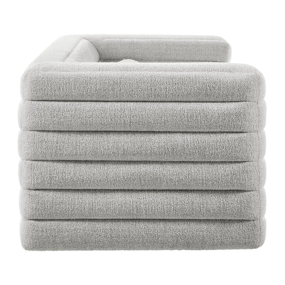 Modway furniture Relle Channel Tufted Boucle Upholstered Sofa - EEI-7136-CHA