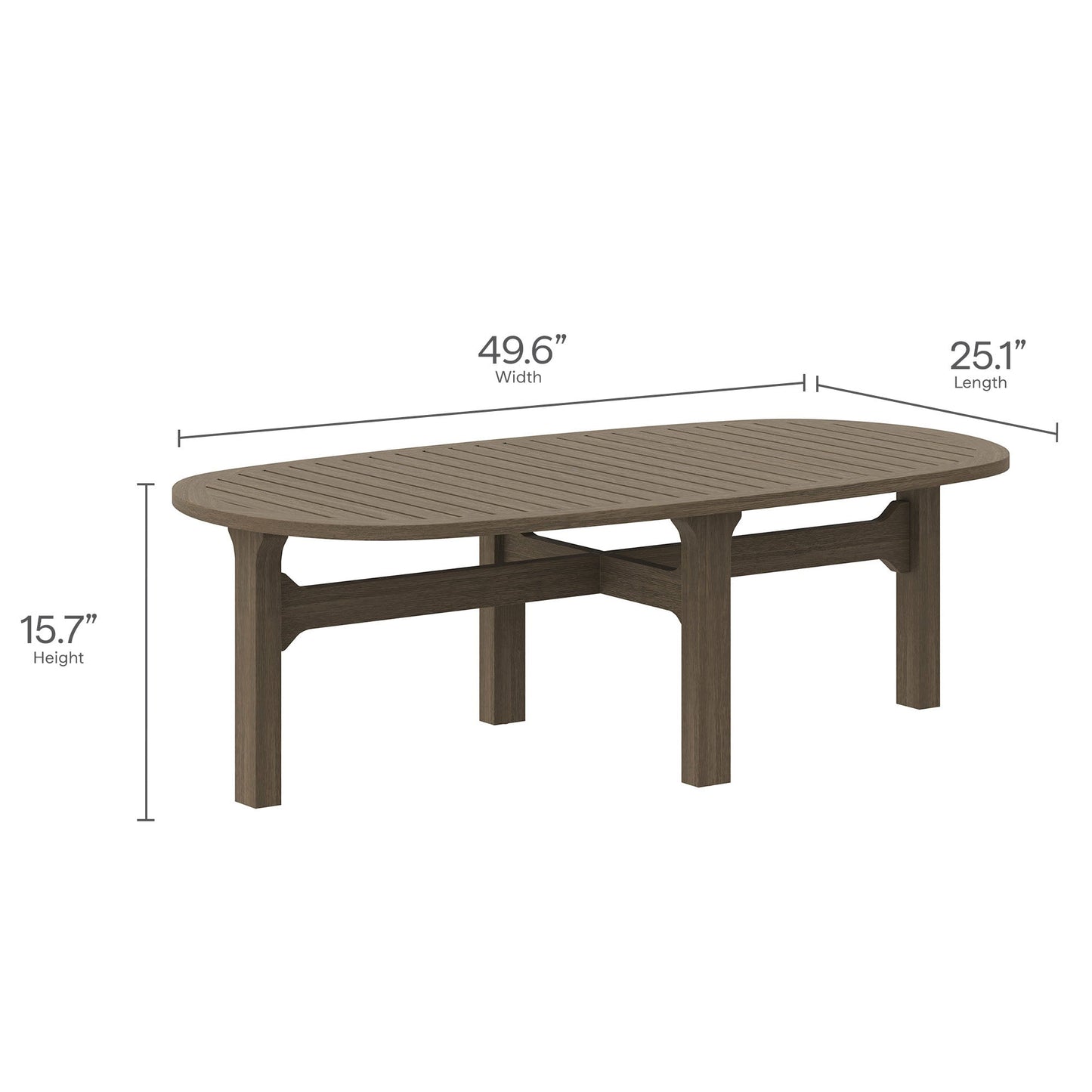 Modway Furniture Saratoga 4-Piece Outdoor Patio Teak Wood Furniture Set – EEI-7270-WGR-WHI
