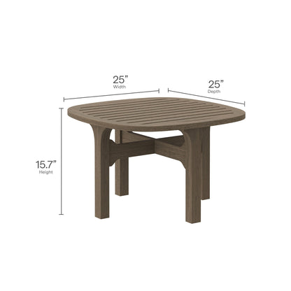 Modway Furniture Saratoga 4-Piece Outdoor Patio Teak Wood Furniture Set – EEI-7270-WGR-WHI