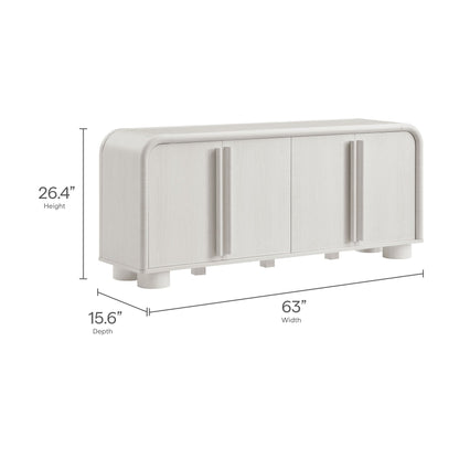 Modway furniture Bellamy Curved 4-Door Sideboard Cabinet - EEI-7315-ASH