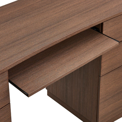 Modway furniture Mirae 55" 6-Drawer Curved Office Desk - EEI-7436-BOA