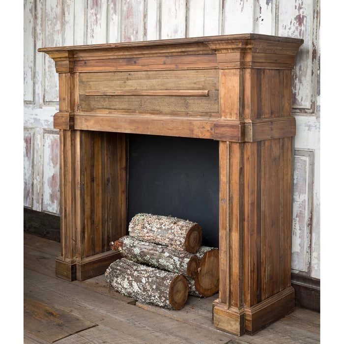 Lovecup Reclaimed Wood Fireplace Mantel L636 - 31331843244130