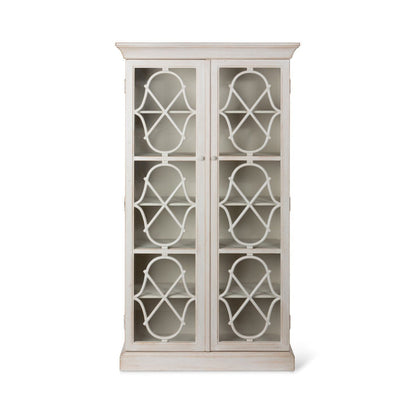Park Hill Collections Southern Classic Adeline Wood Cabinet with Glass Doors  - EFC20134