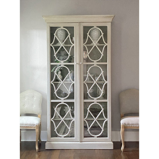 Park Hill Collections Southern Classic Adeline Wood Cabinet with Glass Doors  - EFC20134