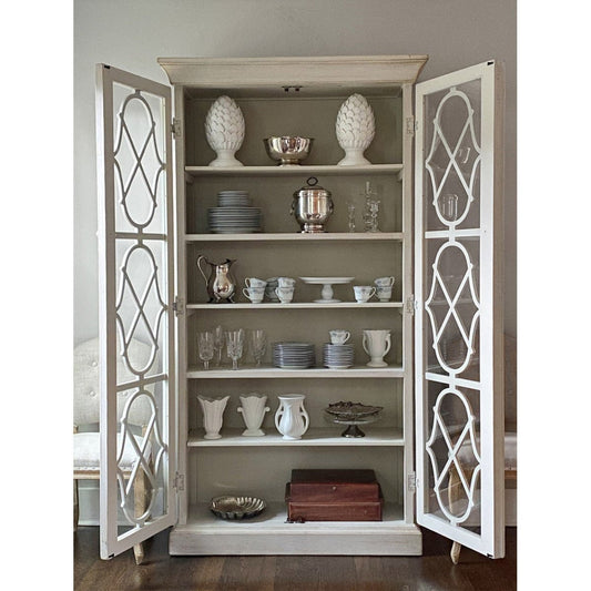 Park Hill Collections Southern Classic Adeline Wood Cabinet with Glass Doors  - EFC20134