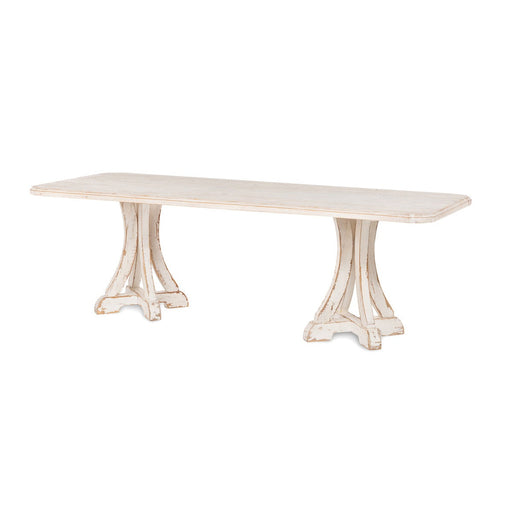 Lovecup Elisa Antique White Dining Table L139 - 39677342613602