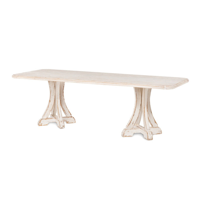 Lovecup Elisa Antique White Dining Table L139 - 39677342613602