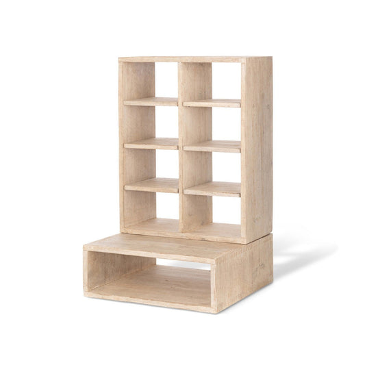 Park Hill Collection Home Fragrance Whitewash Countertop Candle Cabinet - EFC20143