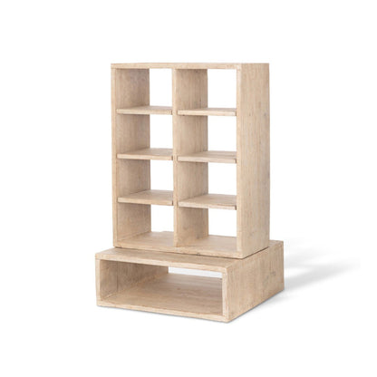Park Hill Collection Home Fragrance Whitewash Countertop Candle Cabinet - EFC20143