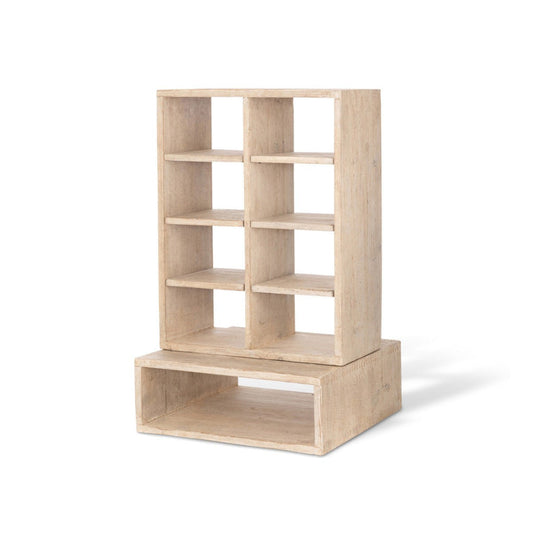 Park Hill Collection Home Fragrance Whitewash Countertop Candle Cabinet - EFC20143