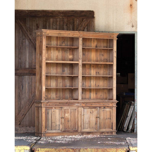 Park Hill Collections Southern Classic Pine Library Hutch Cabinet  - EFC81569