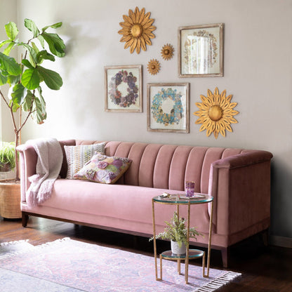 Park Hill Collection La Boheme Moira Rose Velvet Sofa - EFS26071