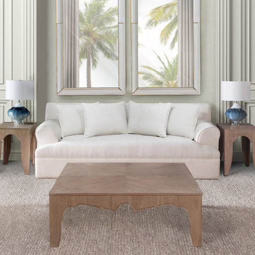 Lovecup Estate Sofa, Captiva White L678 - 40834436923490