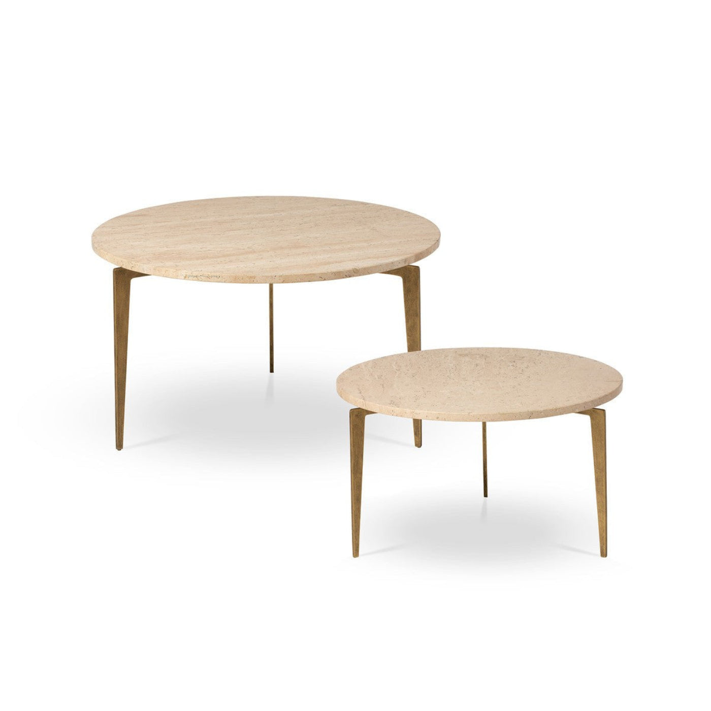 Park Hill Collection Coastal Cottage Nero Round Nesting Cocktail Tables - EFT20113