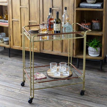Park Hill Collection Lodge Langdon Bar Cart - EFT20114