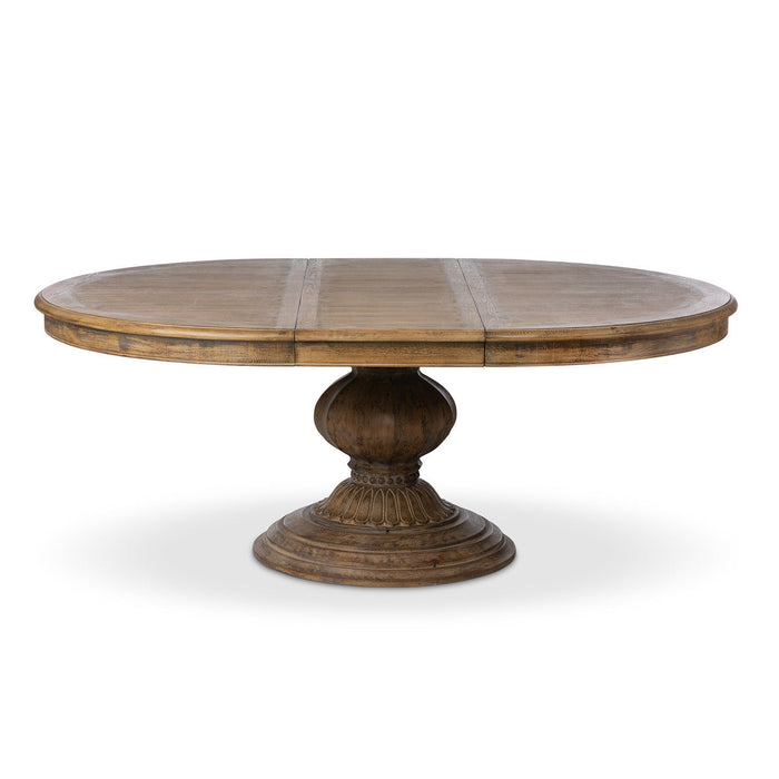 Lovecup Pine Wood Extending Pedestal Dining Table L115 - 40006955368546