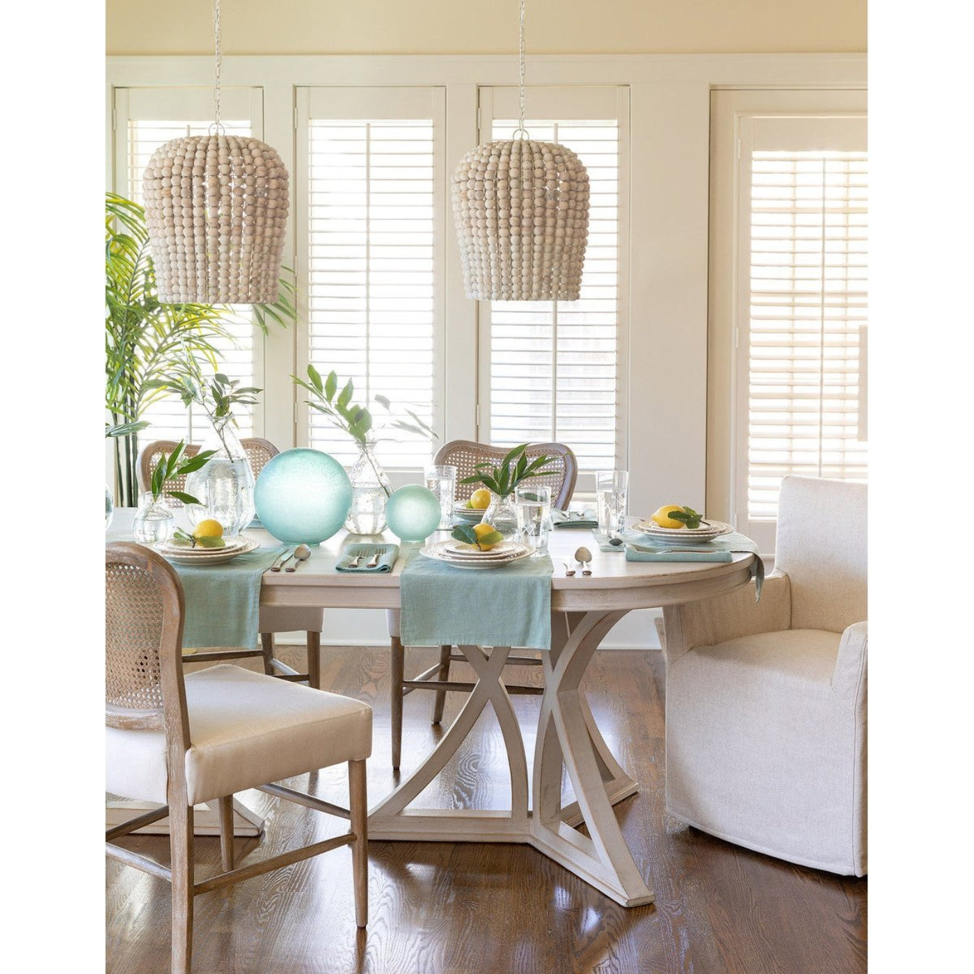 Park Hill Collections Coastal Cottage Delray Oval Dining Table -  EFT20117