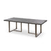 Lovecup Olive Grey Leather Top Dining Table L320 - 40316423045218