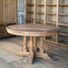 Lovecup Round Old Pine Dining Table L581 - 31039553896546