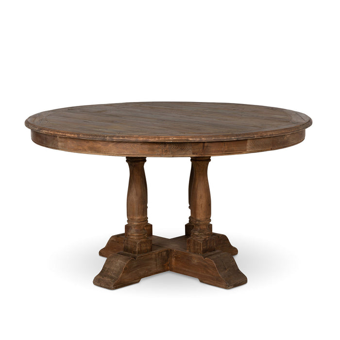 Lovecup Round Old Pine Dining Table L581 - 31039553896546