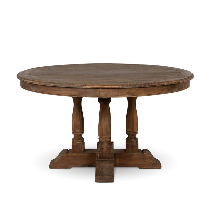 Lovecup Round Old Pine Dining Table L581 - 31039553896546