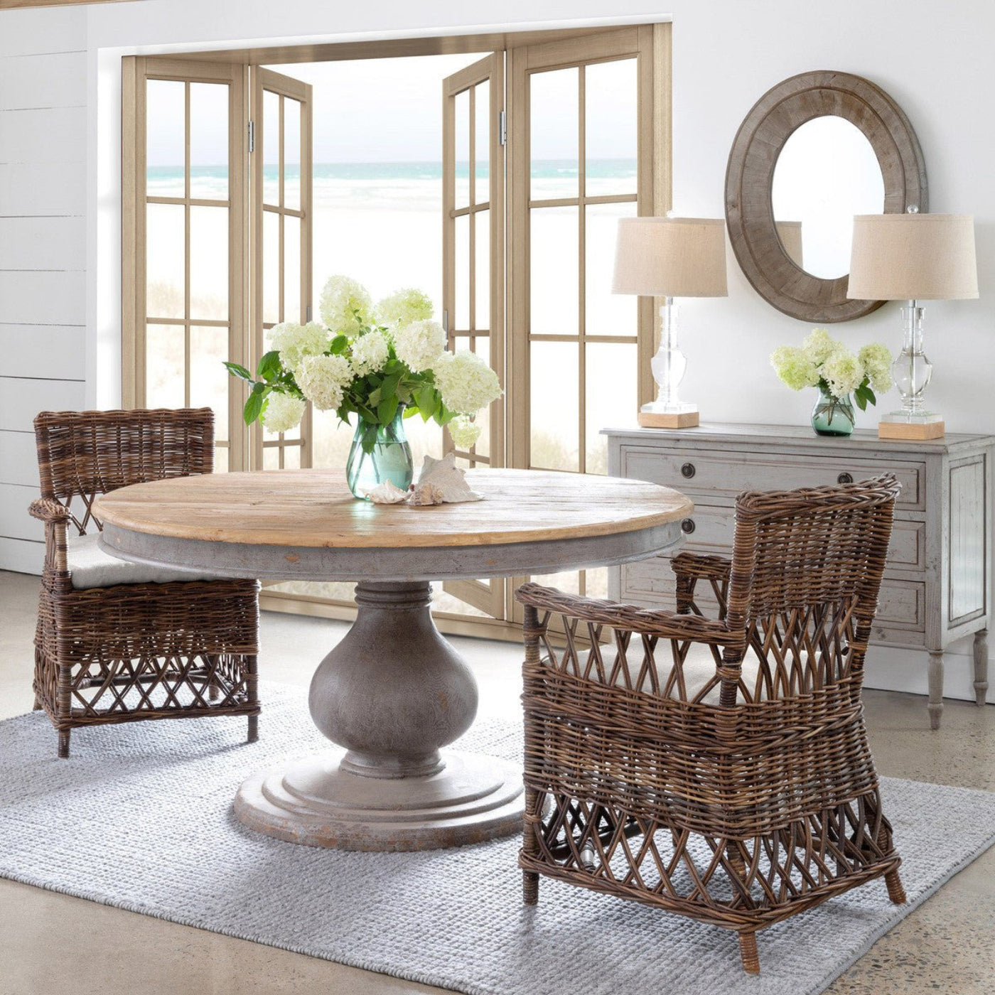Park Hill Collection Coastal Cottage Vintage Foyer Table - EFT81939
