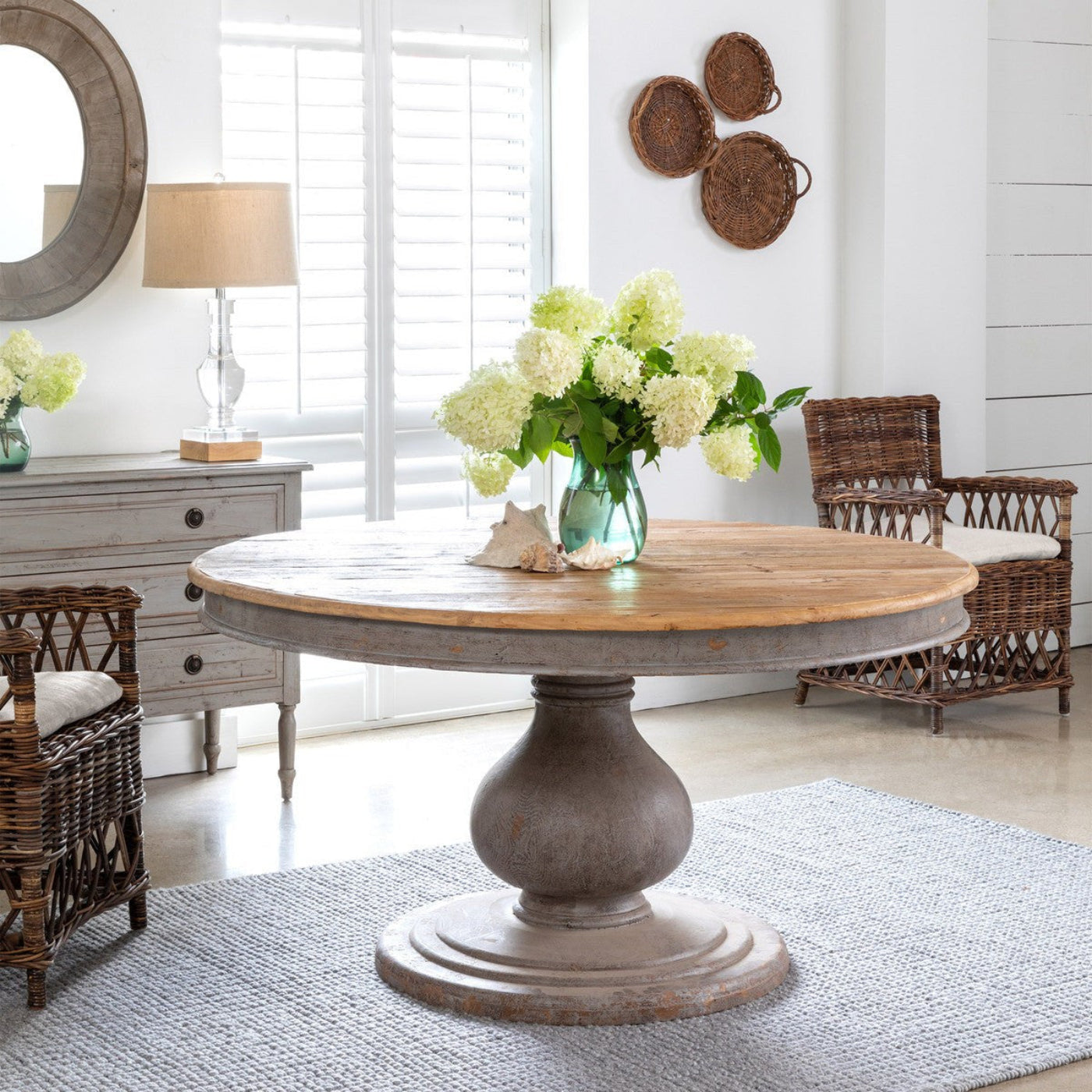 Park Hill Collection Coastal Cottage Vintage Foyer Table - EFT81939