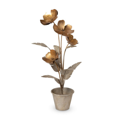 Park Hill Collection La Boheme Calytrix Metal Floral Sculpture - EGG20150