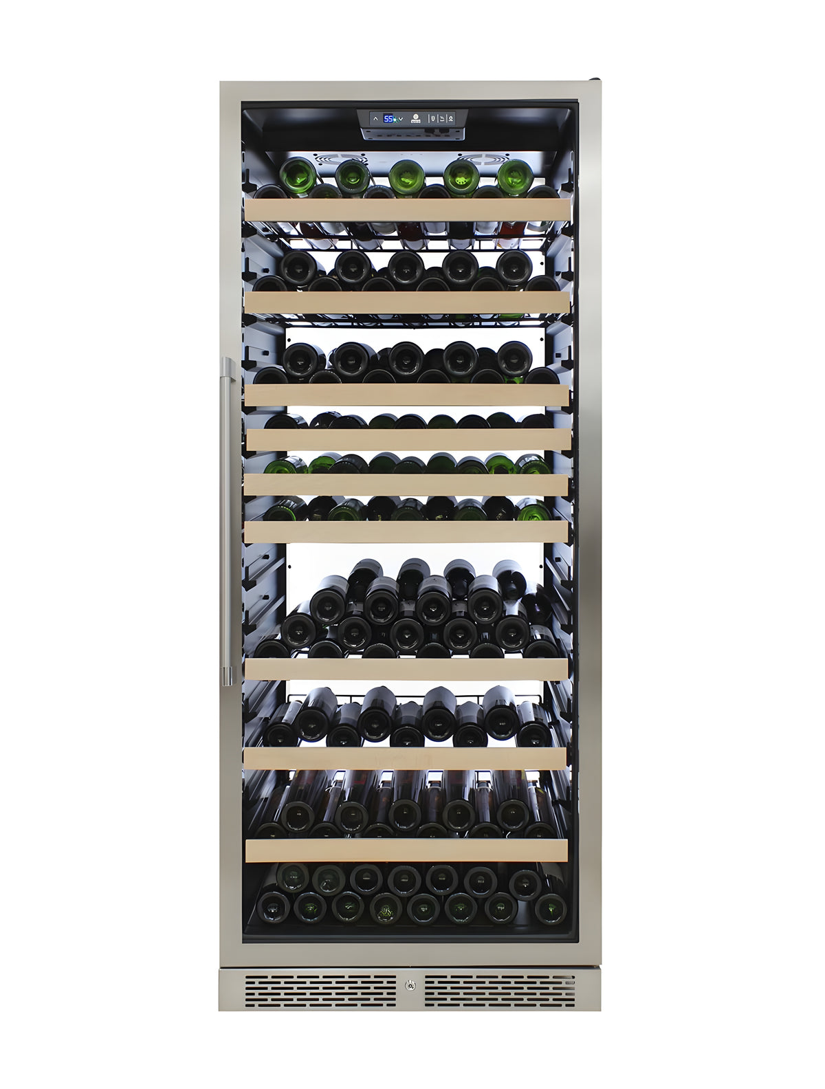 Vinotemp 173-Bottle White Backlit Panel Commercial Single-Zone Wine Cooler - EL-300DSWL