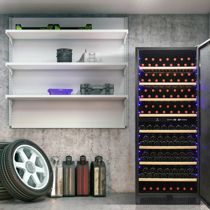 Vinotemp 300-Bottle Garage Wine Cooler with Dual Zone Cooling & Digital Control Panel - EL-300GFEBRR